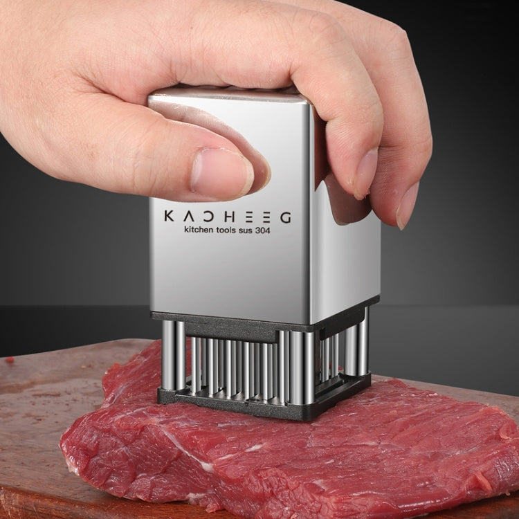 Kacheeg Stainless Steel Steak Tenderizer Double-sided Meat Looper, Style:
