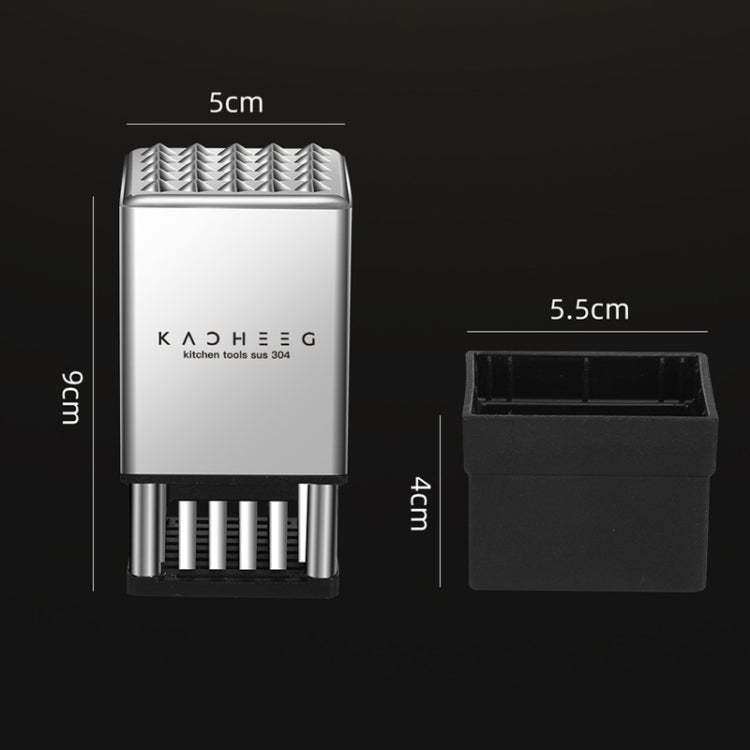 Kacheeg Stainless Steel Steak Tenderizer Double-sided Meat Looper, Style: