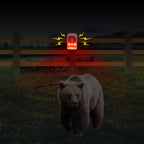N911N Solar Alarm Infrared Sensor Sound And Light Blast Warning Light Animal Repeller
