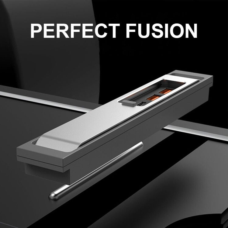 For Tesla Model 3/Y Car USB-C/Type-C+2 USB 3.0 Port Docking Station HUB