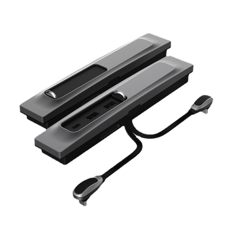 For Tesla Model 3/Y Car T09 Center Console 27W 3-in-1 USB Hub Docking Station
