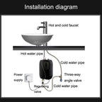Instant Water Heater Mini Kitchen Quick Heater Household Hand Washing Water Heater