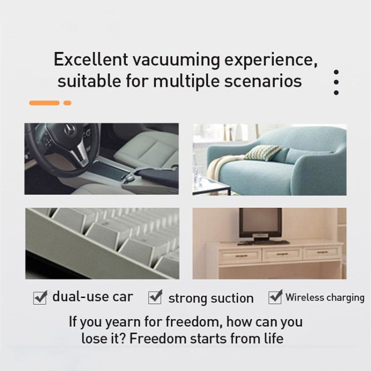 Small Wireless Charging Car Vacuum Cleaner Handheld High Power Vacuum Cleaner