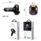 Yesido Y45 Car PD Charger Cigarette Lighter QC Car Charging USB Bluetooth Digital Display FM