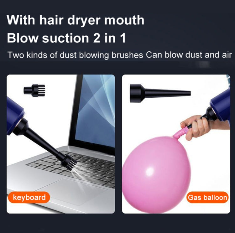 SUITU  ST-6638 Car Wireless Vacuum Cleaner Suction and Blower Integrated With Light ,Spec: