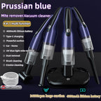 4 In 1 12000pa Wireless  Mini Handheld Car Vacuum Cleaner Mite Remover