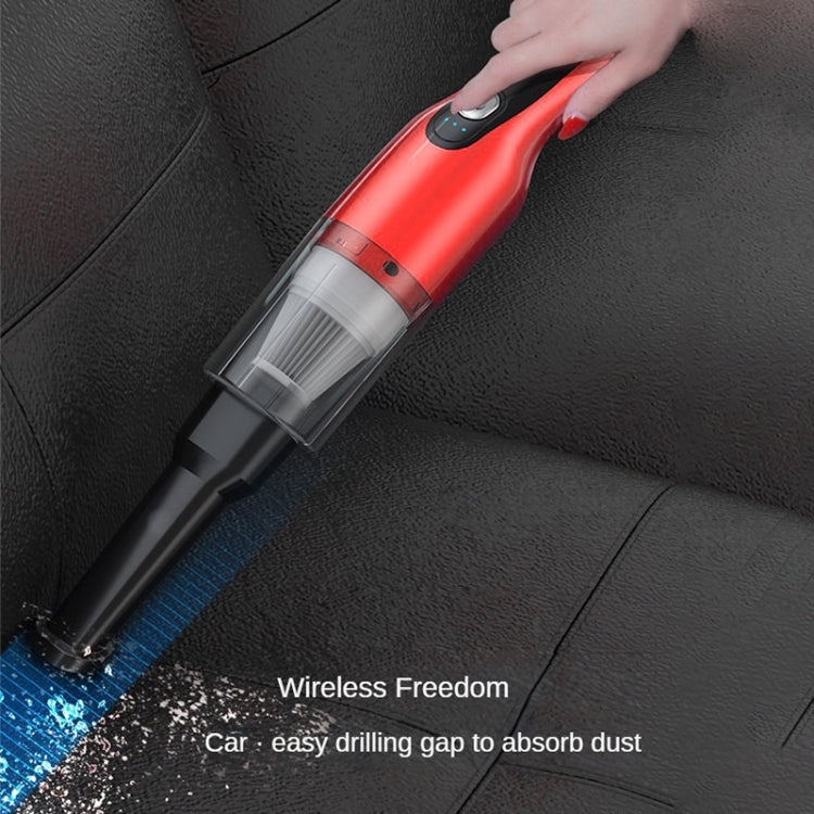 4 In 1 12000pa Wireless  Mini Handheld Car Vacuum Cleaner Mite Remover