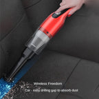 4 In 1 12000pa Wireless  Mini Handheld Car Vacuum Cleaner Mite Remover