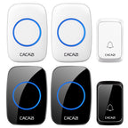 CACAZI A06-DC 1 to 2 Battery Smart Home Wireless Waterproof Doorbell