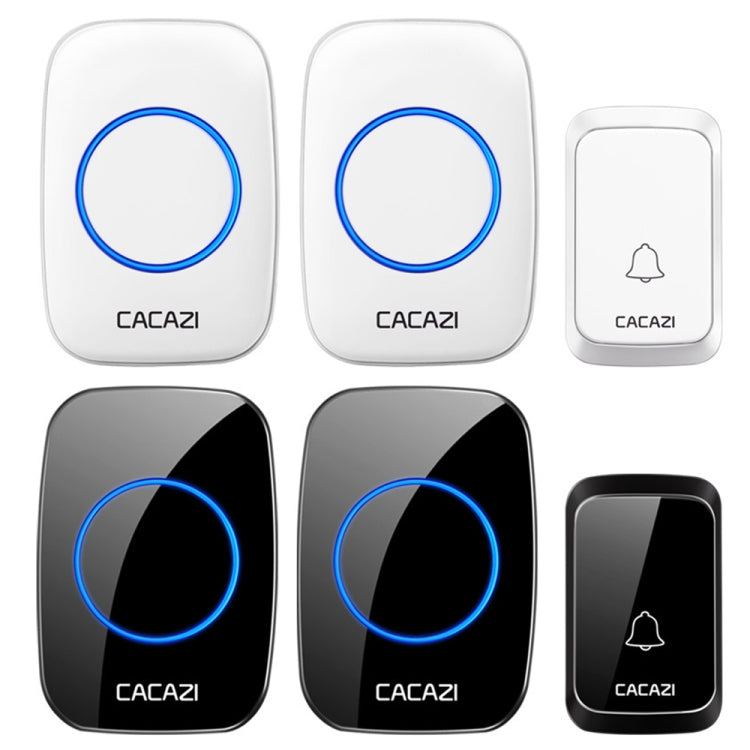 CACAZI A06-DC 1 to 2 Battery Smart Home Wireless Waterproof Doorbell