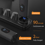 5 In 1 Haircut Digital Display Water Washing Shaver Nose Hair Electric Push Shear Set