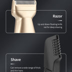 5 In 1 Haircut Digital Display Water Washing Shaver Nose Hair Electric Push Shear Set