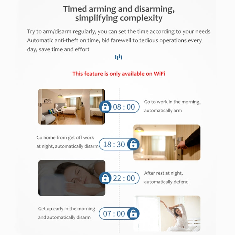 TUYA APP Control  Wireless PIR Motion Sensor Alarm WiFi Motion Detector