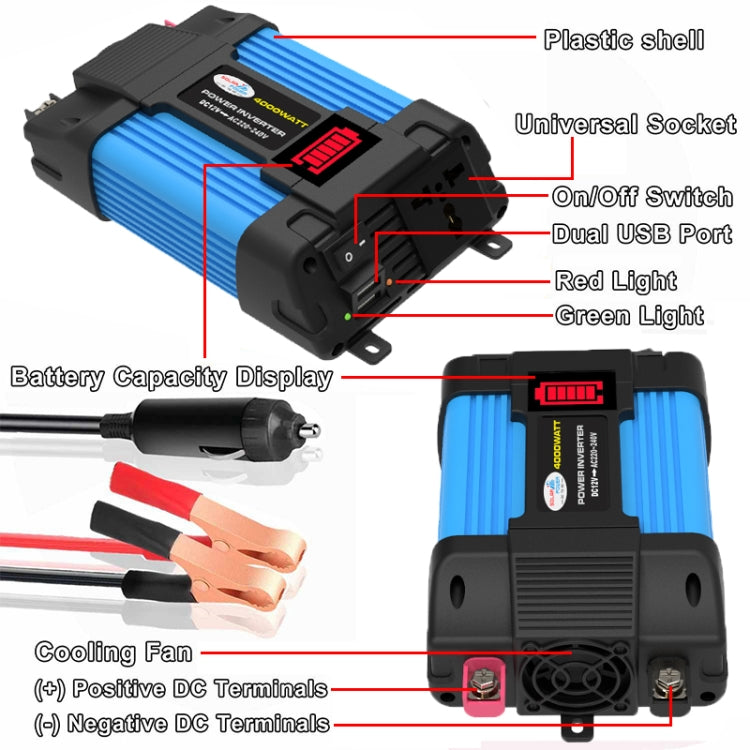 SOLIKE TECH Vehicle Inverter Sine Wave Convertor Auto Inverter