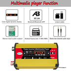 SOLIKE TECH 300W Inverter with Bluetooth MP3/FM Multimedia Player