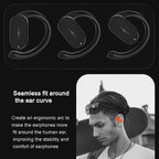HD313 Earhook OWS Noise Reduction Bluetooth Earphone Subwoofer Sport Wireless Headset