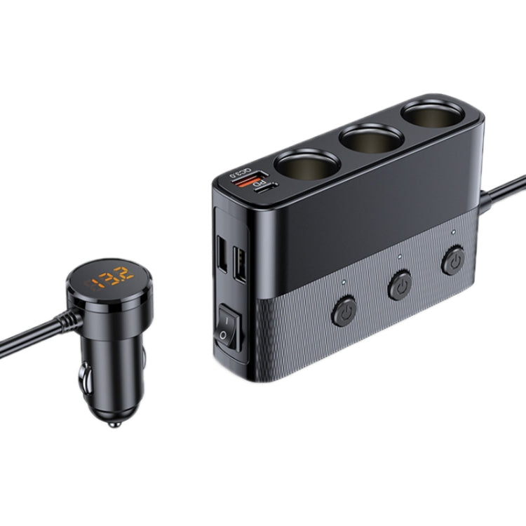 Car Cigarette Lighter USB3.0/PD Interface 128W Car Charger