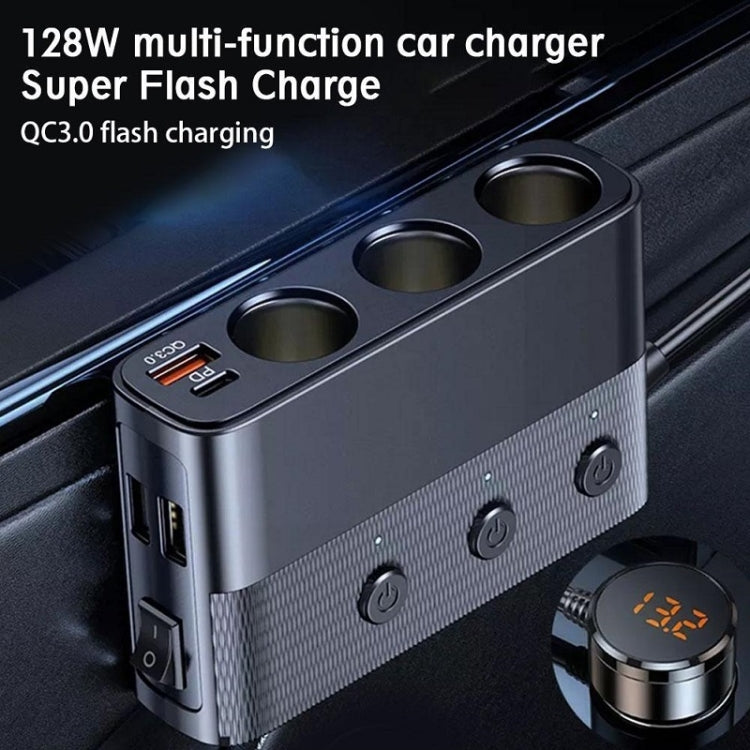 Car Cigarette Lighter USB3.0/PD Interface 128W Car Charger