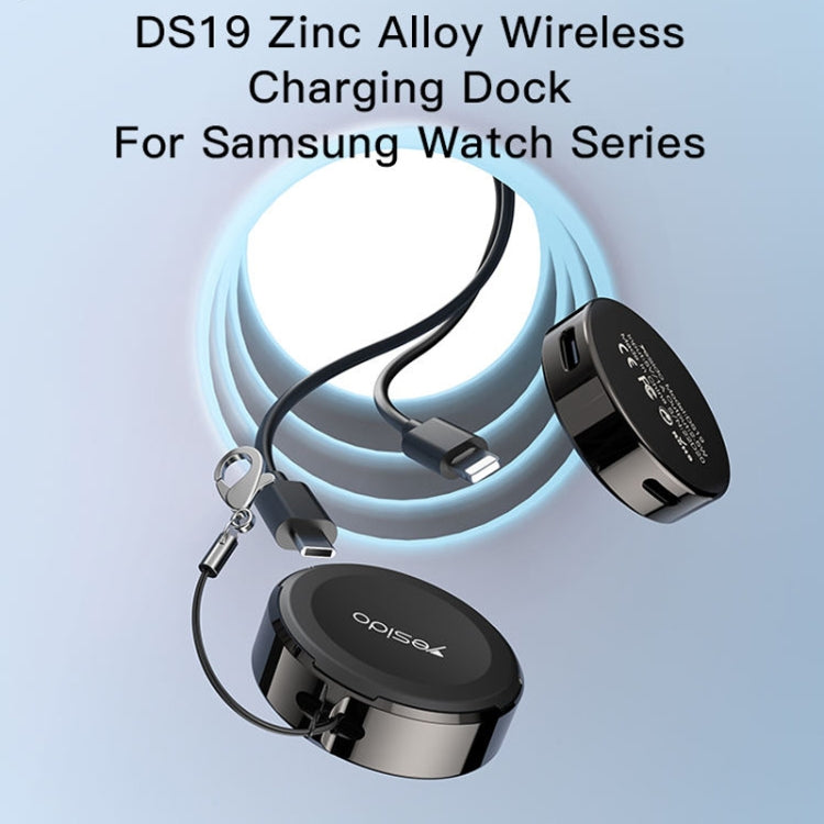 Yesido DS19 For Samsung Smart Watch Portable Charger Dual Input Port Magnetic Wireless Charger