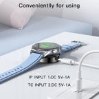 Yesido DS19 For Samsung Smart Watch Portable Charger Dual Input Port Magnetic Wireless Charger