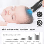 Electric Waterproof Hairdresser Children Low Noise Rechargeable Push Clipper