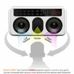 Rolton E500 Bluetooth Speaker 2.1-Channel Built-In Microphone Supports FM Radio