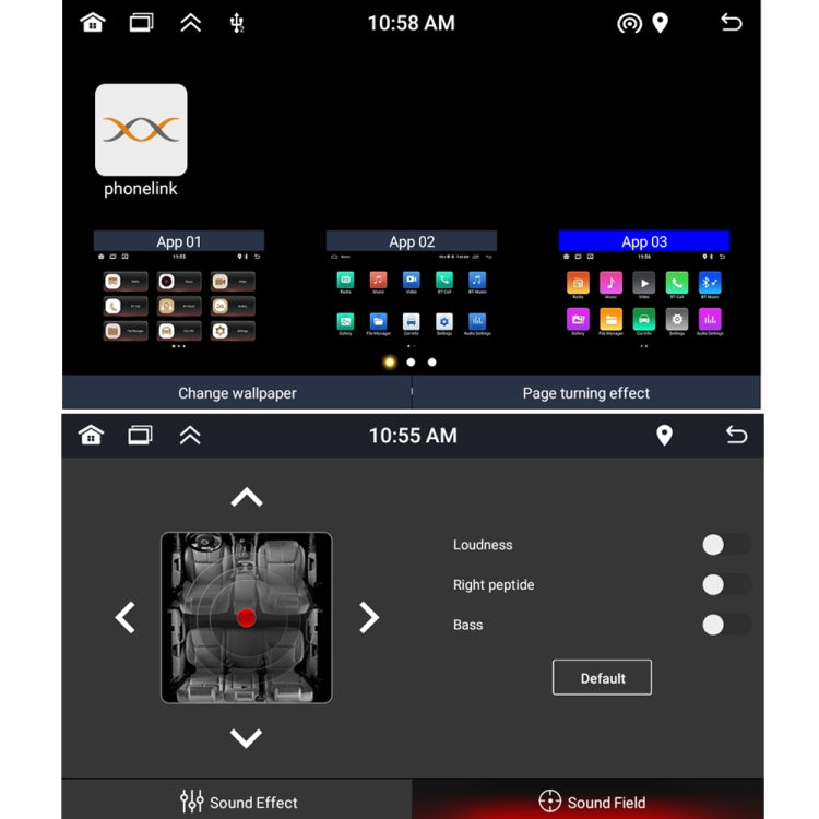 For FIAT 500 Car Android Navigation Bluetooth FM Radio