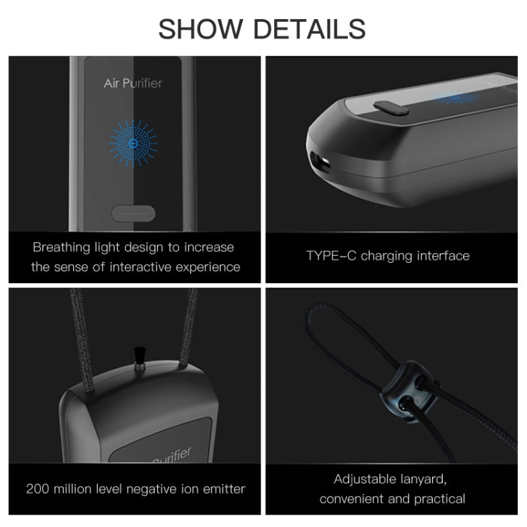 120 Million Negative Ion Air Purifier Mini Hanging Neck Purifier
