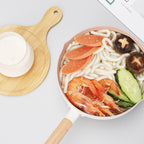20cm With Cover Boil Instant Noodles Non-Stick Pan Baby Food Supplement Pan Maifan Stone Small Milk Pot