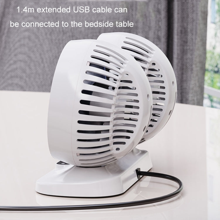 12v/24v Car Fan USB Interface Powerful Double Head Electric Fan