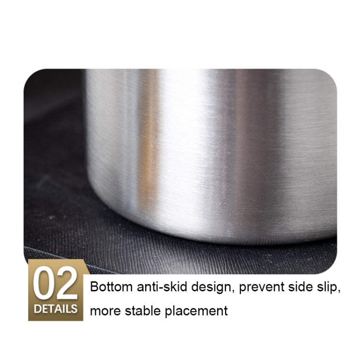 Large Capacity Thickened Stainless Steel Round Ice Bucket Bar Double-Layer Champagne Beer Barrel