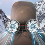 5V 2A Car Rear Seat Back USB Interface Powerful Double-headed Fan