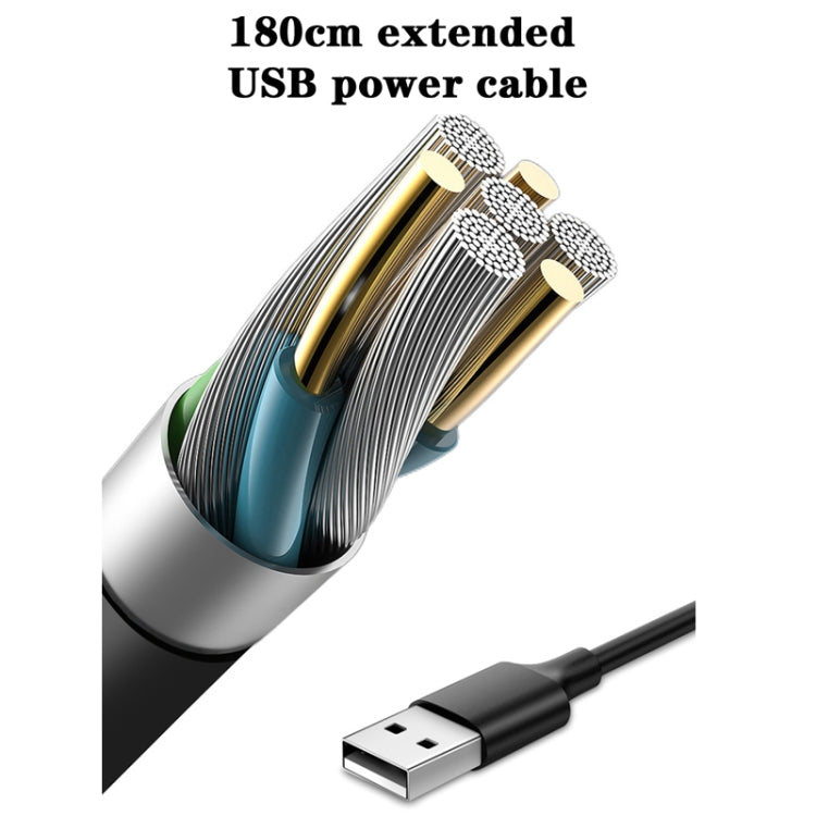 5V 2A Car Rear Seat Back USB Interface Powerful Double-headed Fan