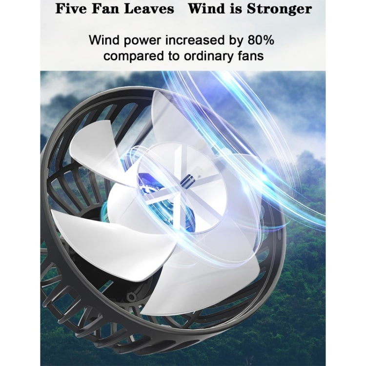 5V 2A Car Rear Seat Back USB Interface Powerful Double-headed Fan