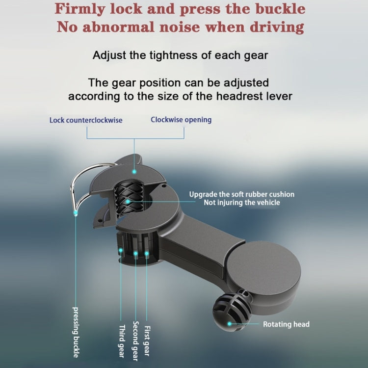 5V 2A Car Rear Seat Back USB Interface Powerful Double-headed Fan