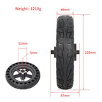 For Xiaomi M365 Electric Scooter 8.5-inch Rear Wheel  Solid Shock-absorbing Honeycomb Tire with Hub