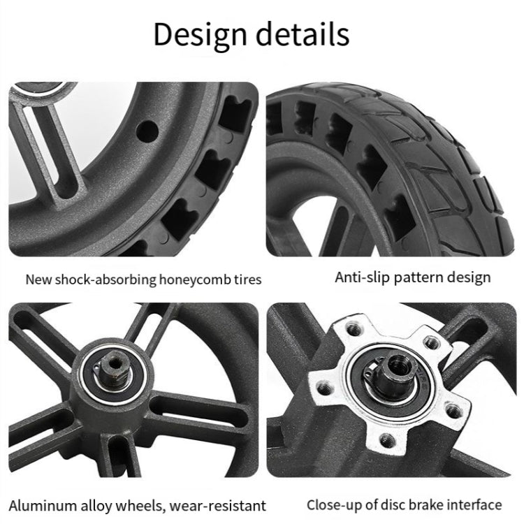 For Xiaomi M365 Electric Scooter 8.5-inch Rear Wheel  Solid Shock-absorbing Honeycomb Tire with Hub