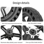 For Xiaomi M365 Electric Scooter 8.5-inch Rear Wheel  Solid Shock-absorbing Honeycomb Tire with Hub