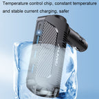 SHUNWEI SD-1920 120W PD18W+5A 3-Port USB Car Multifunctional Rotatable Fast Charger