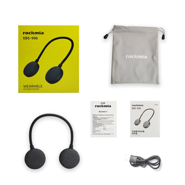 ROCKMIA  EBS-906 Neckband Bluetooth Speaker Waterproof Music Player Built-in Microphone