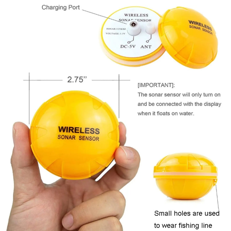 Wireless Ultrasonic Fish Finder Sonar Underwater Visual HD Angler Detector