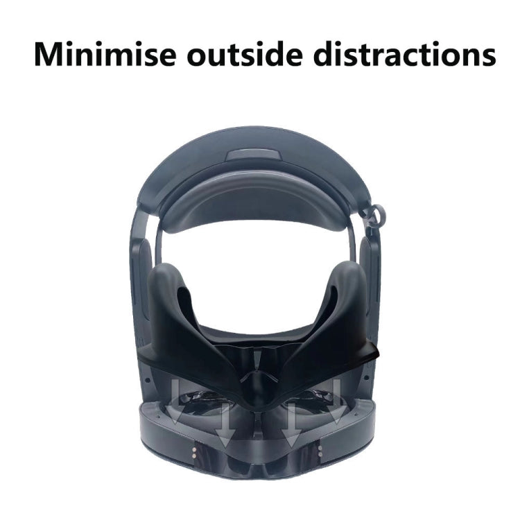 For Mate Quest Pro Eye Mask Light-blocking Magnetic Replacement Silicone Eye Cover VR Accessories