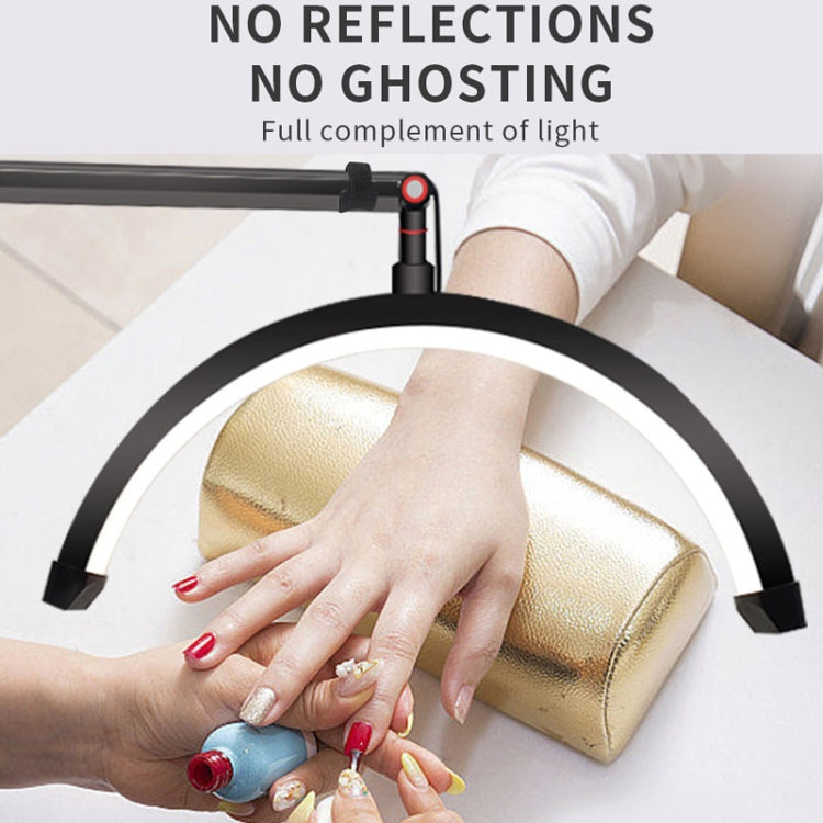 LED Half Moon Beauty Lamp Manicure Eyebrow Tattoos Eyelash Fill Light