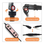 LED Half Moon Beauty Lamp Manicure Eyebrow Tattoos Eyelash Fill Light