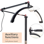 LED Half Moon Beauty Lamp Manicure Eyebrow Tattoos Eyelash Fill Light