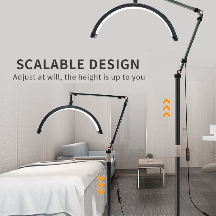 LED Half Moon Beauty Lamp Manicure Eyebrow Tattoos Eyelash Fill Light