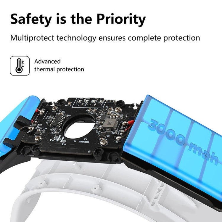 For Meta Quest 3 Rechargeable Headband Adjustable Headstrap Built In 6000mAh Battery