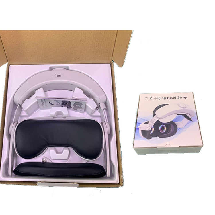 For Meta Quest 3 Rechargeable Headband Adjustable Headstrap Built In 6000mAh Battery