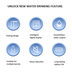 Digital Display Foldable Water Bottle Pump Electric Water Dispenser