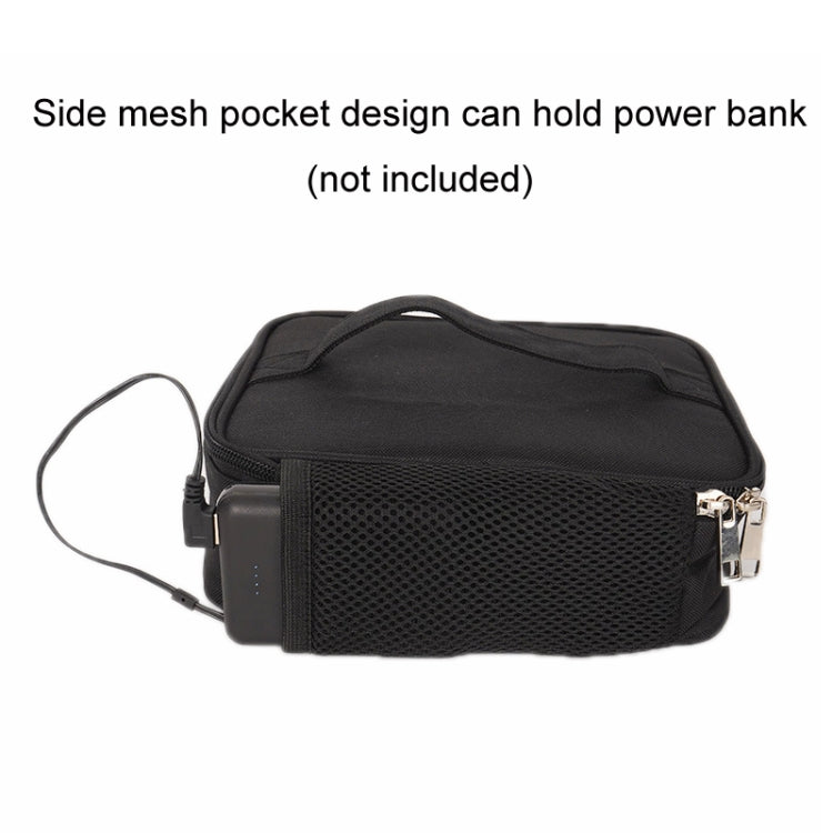 USB Heated Lunch Box Bag Outdoor Bento Thermal Bag